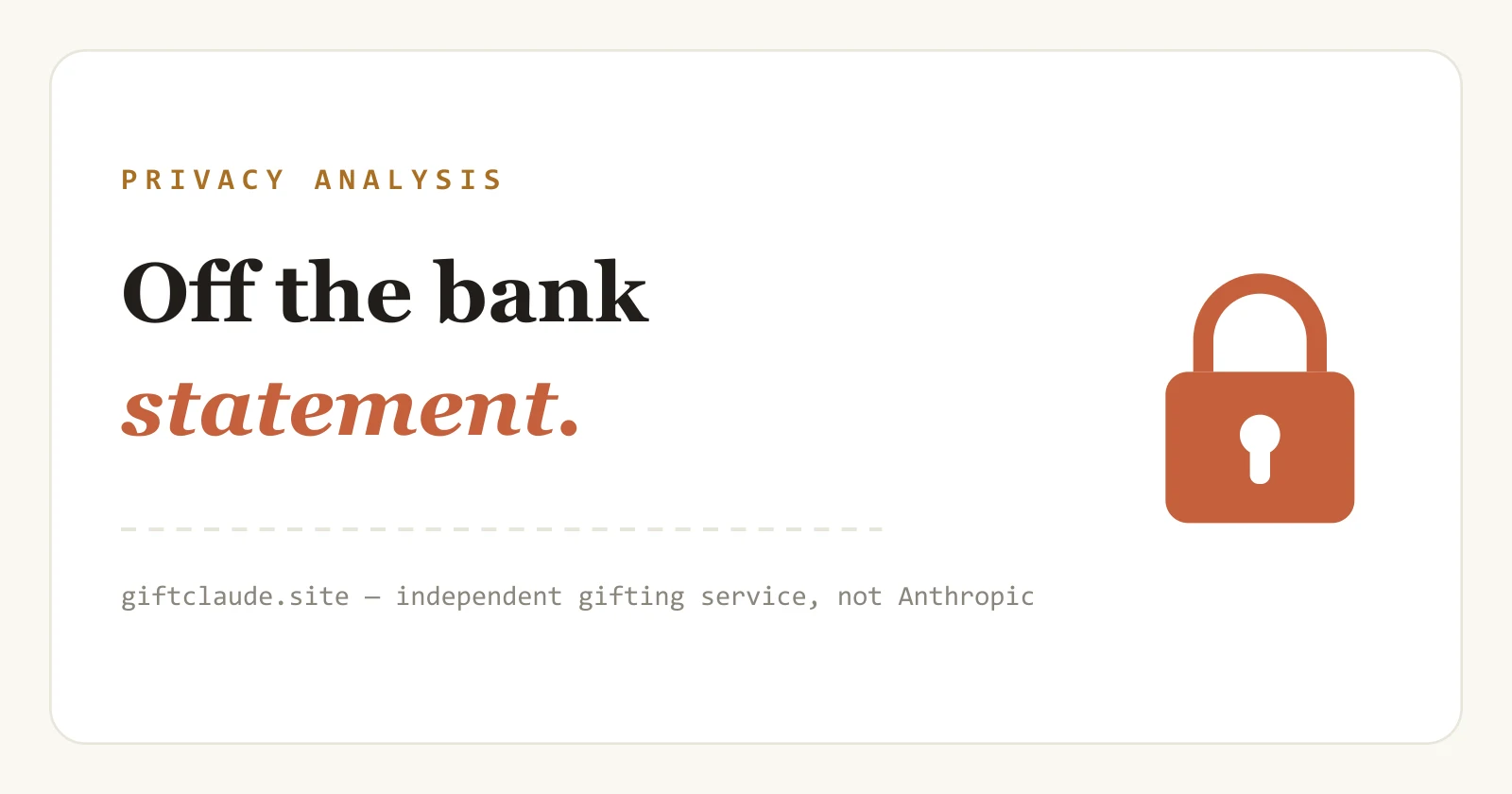 A padlock over a subscription order representing payment privacy